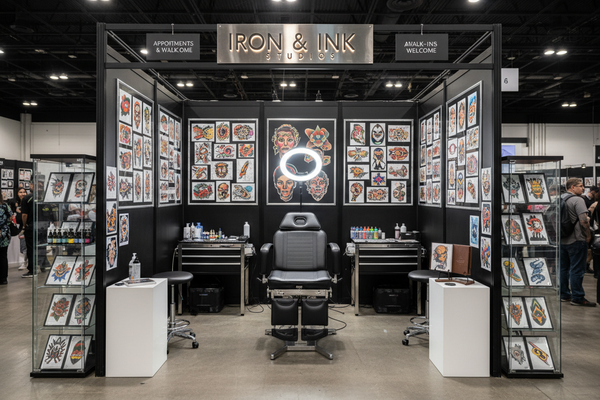 Tattoo convention booth